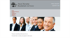 Desktop Screenshot of anselresume.com